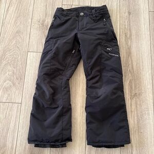 Boulder Gear Black Youth Bolt Cargo Pant w Zip Pockets, Belt Loop Snow Pants S